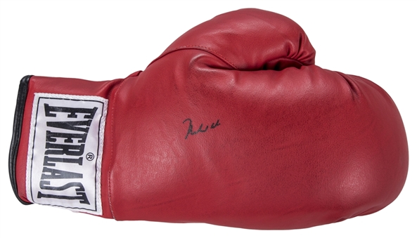 Muhammad Ali Autographed Red Everlast Glove (PSA/DNA) 